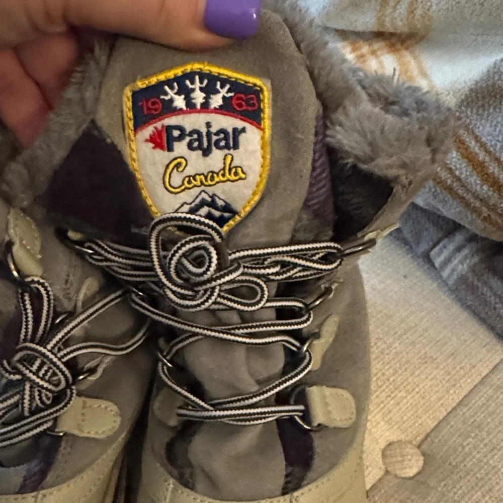 Pajar Taupe and Charcoal Snow Boots - Picture 5 of 10